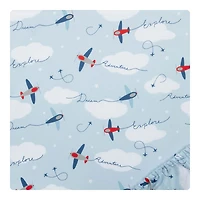 Ensemble de draps-housses en microfibre 2 pièces d'avions par SAMMYandLOU