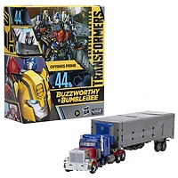 Transformers Studio Series Buzzworthy Bumblebee Leader 44BB Optimus Prime 8.5" Action Figure - R Exclusive