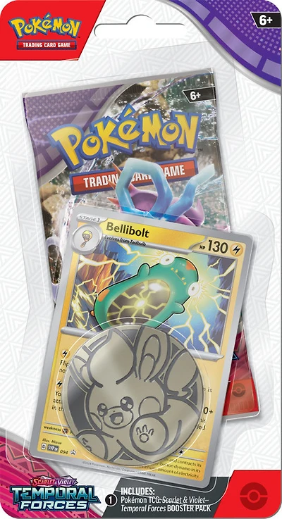 Emballage-coque Checklane SV5 Pokémon " Forces Temporelles " - Édition anglaise