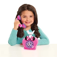Téléphone Rotatif Appelle-Moi de Minnie Mouse de Disney Junior avec Sons et Lumières, Téléphone pour Permettre aux Enfants de Jouer en Faisant Semblant