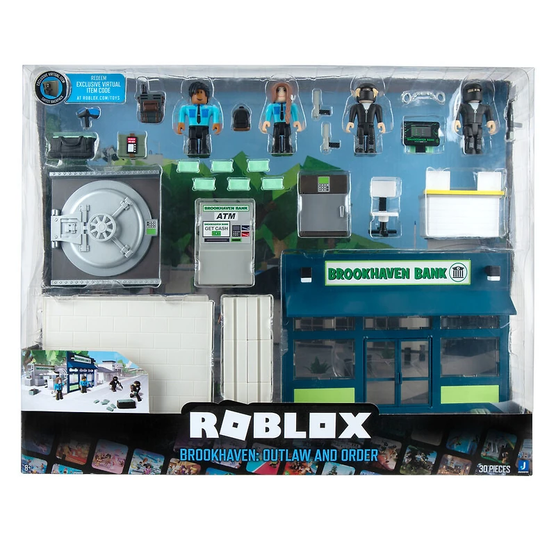 RoBlox - Ensemble de jeu de luxe banque de Brookhaven, bandits et flics