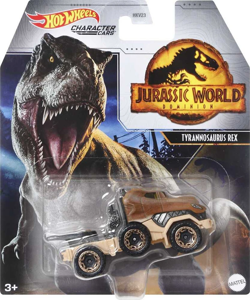 Hot Wheels Jurassic Park Tyrannosaurus Rex Véhicule inspiré d'un personnage