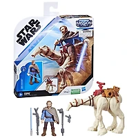 Star Wars Mission Fleet Traversée de Tatooine, figurines articulées de 6 cm Ben Kenobi et Eopie