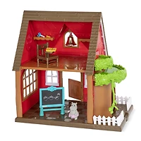 Woodland School House Playset, Woodzeez, Ensemble d'école avec accessoires