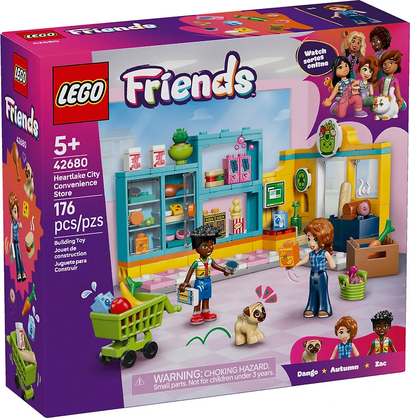 LEGO Friends Le Dépanneur de Heartlake City - 2 Minipoupées, un Chien et des Accessoires - 42680