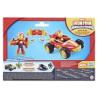 Marvel Iron Man and his Awesome Friends, figurine Iron Man et véhicule Bolide Iron Man