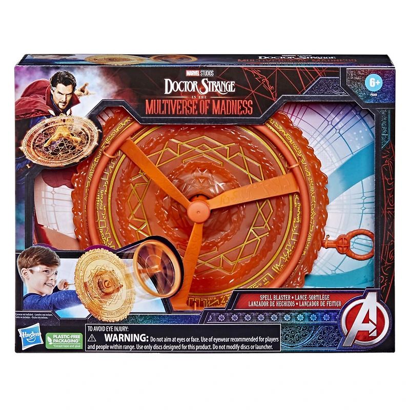 Marvel Doctor Strange in the Multiverse of Madness Spell Blaster Turbine Disc Launcher Roleplay Toy
