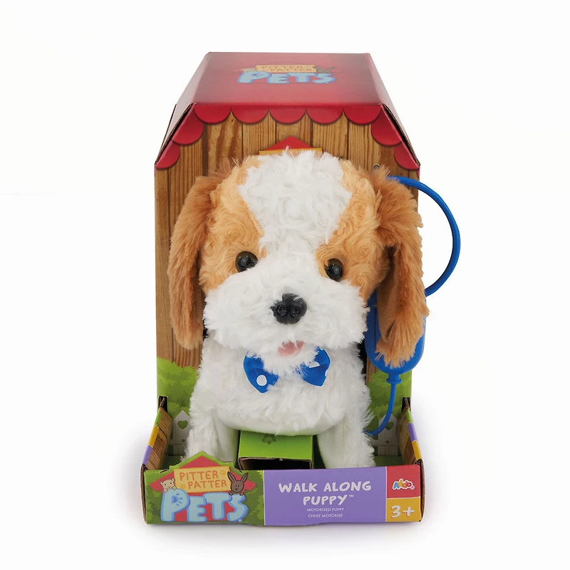 Pitter Patter Pets  - Coffret Walk Along Puppy Brown and White Beagle - Notre exclusivité - Édition anglaise