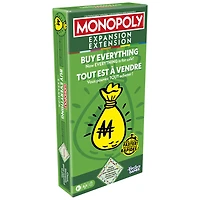 Monopoly Buy Everything EXPANSION (Classic Monopoly Board Game Required to Play)