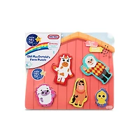 Casse-tête musical avec 5 grosses pièces en bois Little Baby Bum jouant " Le Vieux MacDonald " - Édition anglaise