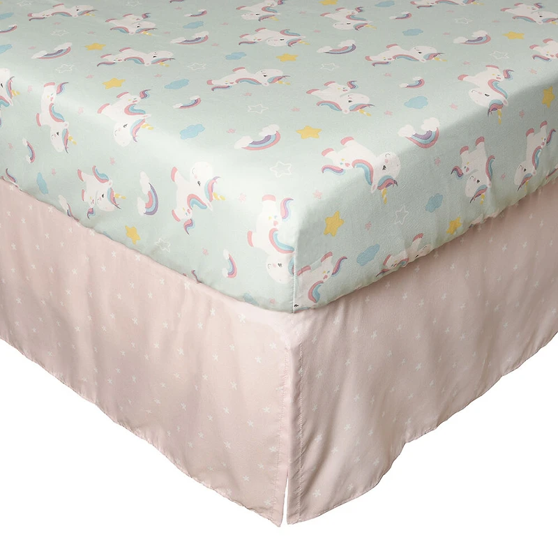 Ensemble de draps à berceau Ciel Et Arcs-En-Ciel 4 Pièces BF