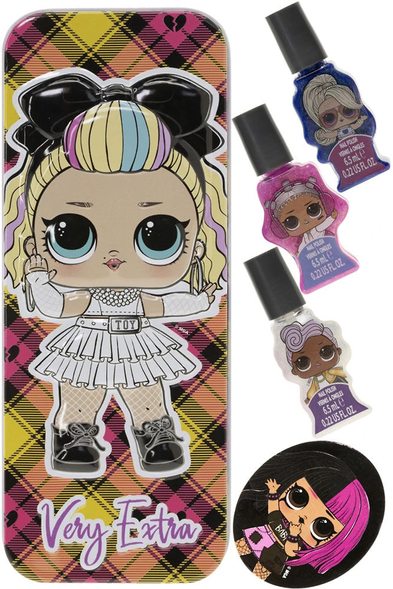LOL Surprise - 3 Pack Nail Polish with Tin