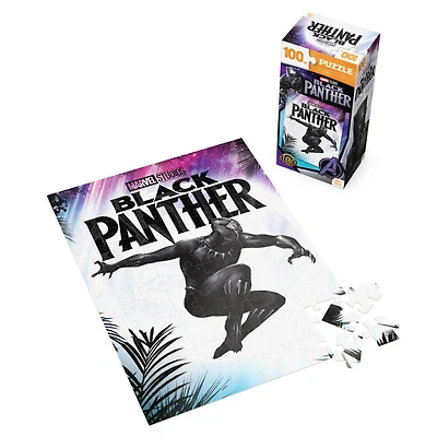 Marvel Studios, Black Panther 100-Piece Jigsaw Puzzle Superhero Wakanda Forever Movie Merch in Easy Storage Tower