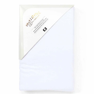Necessities By Tendertyme White Flannel Crib Sheet