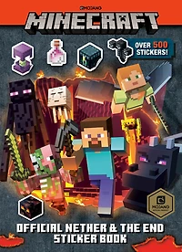 Minecraft Official the Nether and the End Sticker Book (Minecraft) - Édition anglaise