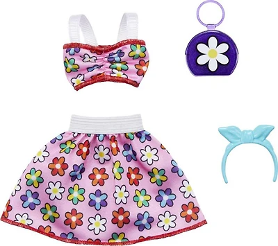 Barbie - Coffret Tenue - Look complet - Tenue à imprimé floral et acc.