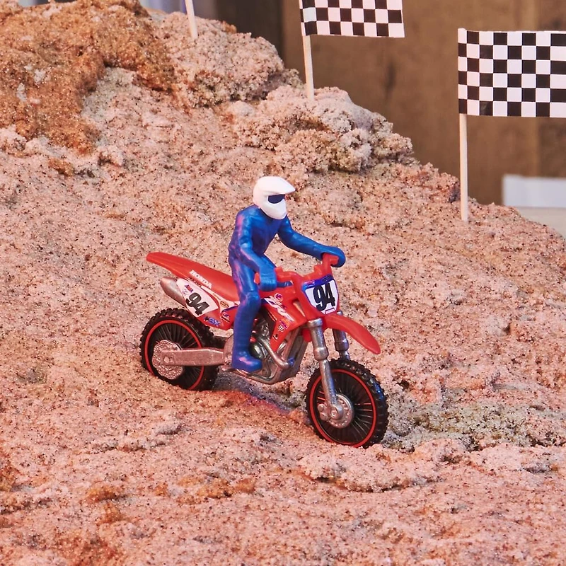 Supercross, Authentic Ken Roczen 1:24 Scale Die-Cast Motorcycle with Rider Figure, for Kids and Collectors