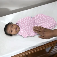 SwaddleMe by Ingenuity Velboa Original Swaddle - Pink Hearts