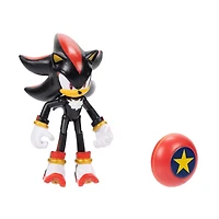 Figurine Sonic de 4 pouces - Shadow moderne avec avec Ressort étoile 