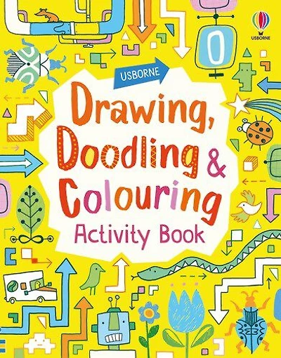 Drawing Doodling and Colouring Activity Book - Édition anglaise