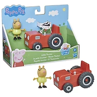 Peppa Pig, Le Petit Tracteur rouge de Pedro Pony, véhicule roulant, inclut 1 figurine 7,5 cm de Pedro Pony