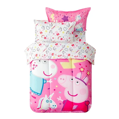 Ensemble Couette Peppa Pig de 5 pièces, Lit dans un Sac