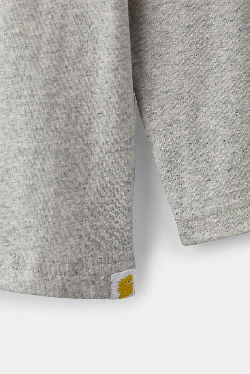 RISE Little Earthling Long Sleeve Jersey Tee beige Bon Voyage