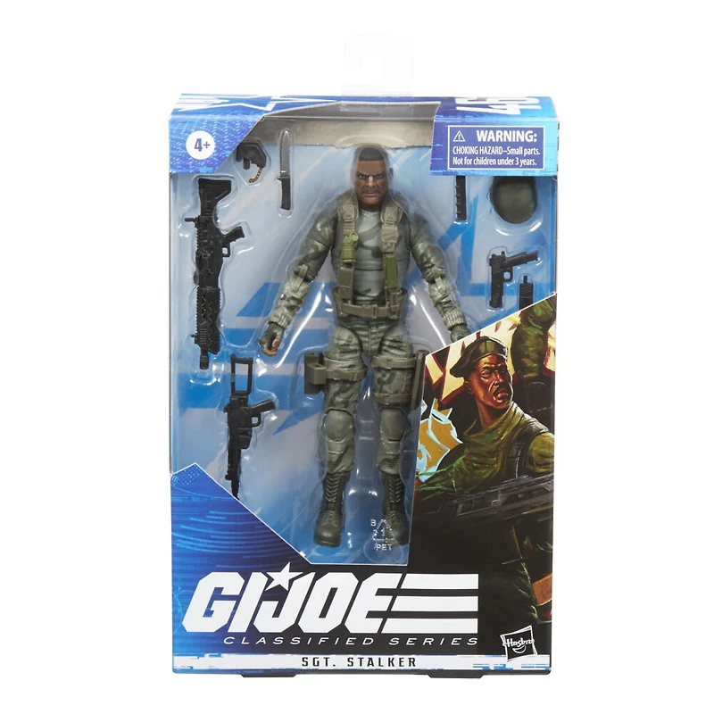G.I. Joe Classified Series, figurine Lonzo Stalker Wilkinson 46 de collection de 15 cm, nombreux accessoires, emballage spécial