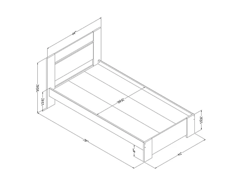 Reevo Lit complet- Onyx noir