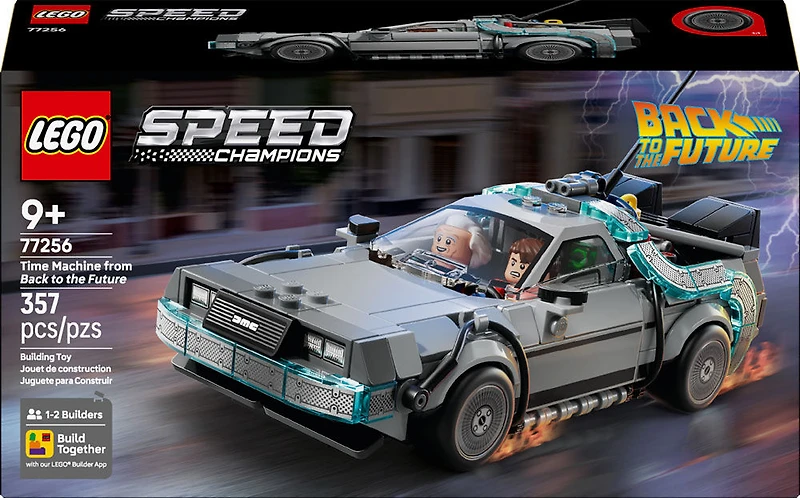 LEGO Speed Champions La Machine à Voyager dans le Temps de Retour vers le Futur, Ensemble de Voiture à Construire, 77256
