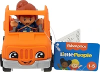 Fisher-Price Little People Help and Go Tow Truck and Figure Set for Toddlers, 2 Pieces