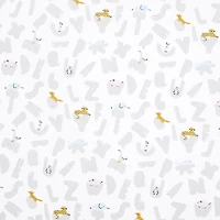 Drap De Coton Tissé - Alphabet Animaux 2Pk