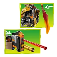 LEGO NINJAGO Le Robot de Mission de Cole contre Zane Dragon, Jouet Ninja, Ensemble de Jeu avec 3 Figurines 71854