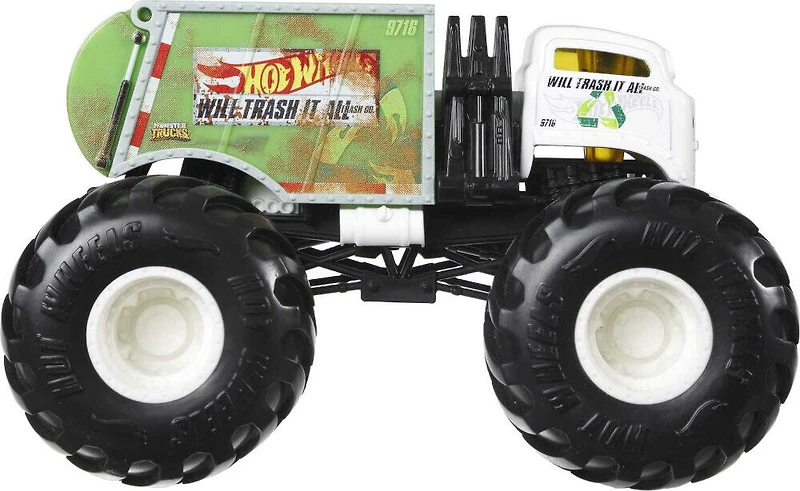 Hot Wheels- Monster Trucks - Véhicule Will Trash It All