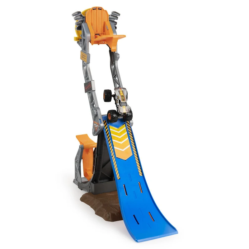 Monster Jam, Coffret Max-D Break Free Playset officiel avec monster truck Max-D exclusif en métal moulé à l'échelle 1:64