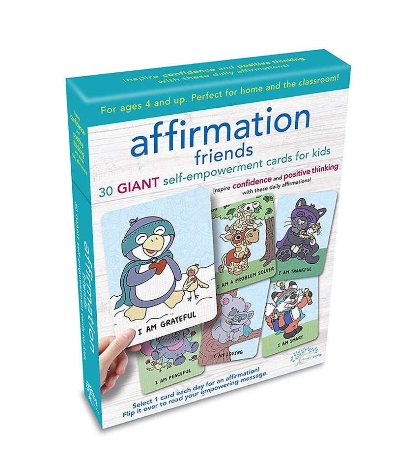 Mindful Living Affirmation Friends Cards - English Edition