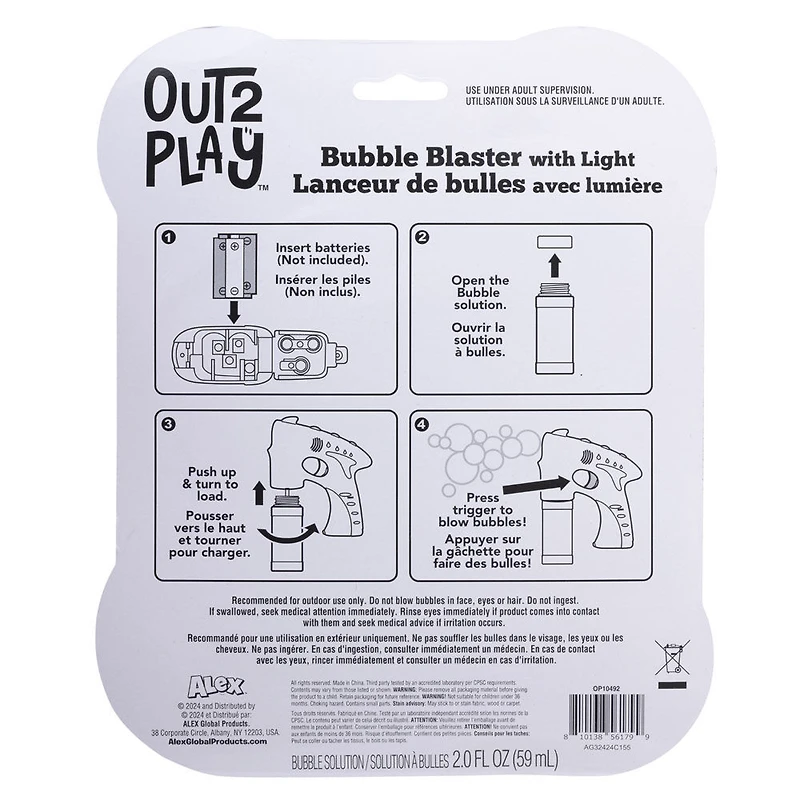 O2P Bubble Blaster With Light