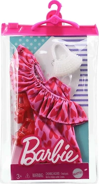 Barbie-Coffret Tenue et Accessoires-robe, talons et sac