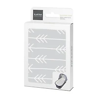 Kushies Flannel Bassinet Sheet -Grey Arrows