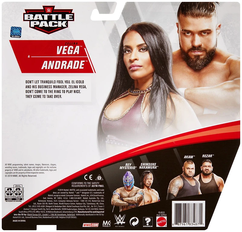 WWE - Coffret de 2 - Andrade et Zelina Vega