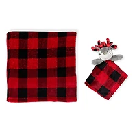 Jesse & Lulu Ensemble de couverture à carreaux de rennes