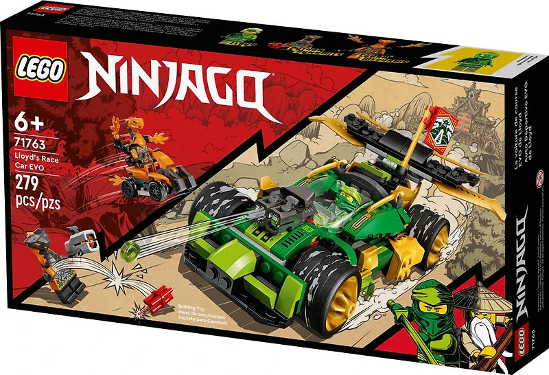 LEGO NINJAGO La voiture de course EVO de Lloyd 71763 Ensemble de construction (279 pièces)