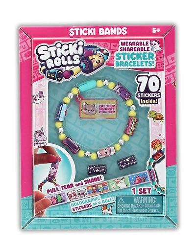 Sticki Rolls - Bijoux autocollants à porter et à partager - Sticki Band paquet unique