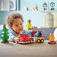 LEGO DUPLO Town Fire Truck with Hose and Firefighter Building Toy for Toddlers, Ages 2+ - 10473