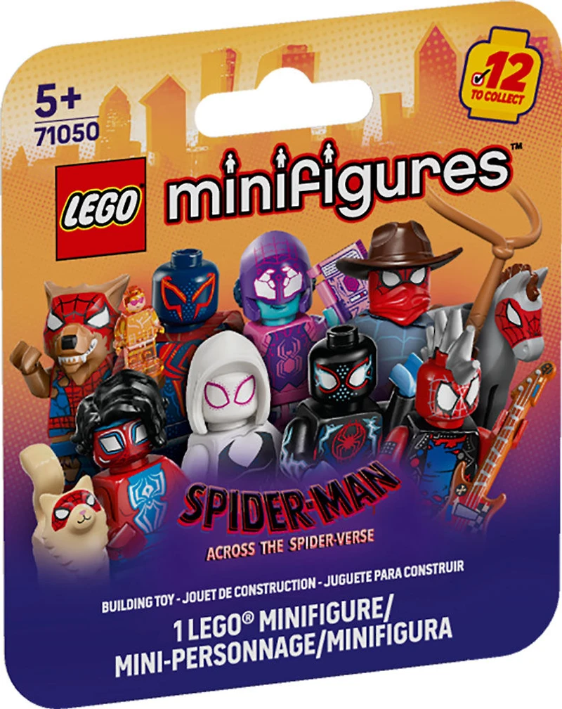 LEGO Minifigures Spider-Man: Across the Spider-Verse, 1 of 12 Marvel Super Hero Building Toys 71050
