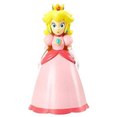 Figurines du Monde de Nintendo de 4 pouces - Princesse Peach avec une couronne