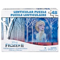 Frozen 2, puzzle lenticulaire (3D) de 48 pièces