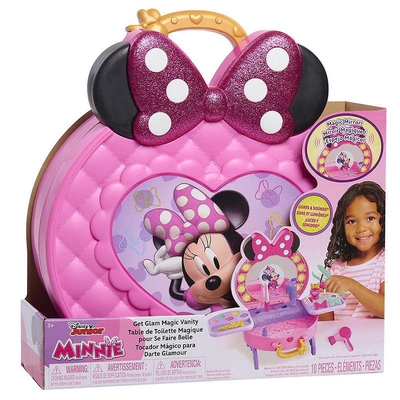 Disney Junior Minnie Mouse Get Glam Magic Table de jeu avec lumières et sons