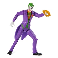 DC Comics, Figurine articulée The Joker avec 2 accessoires mystère, 10 cm