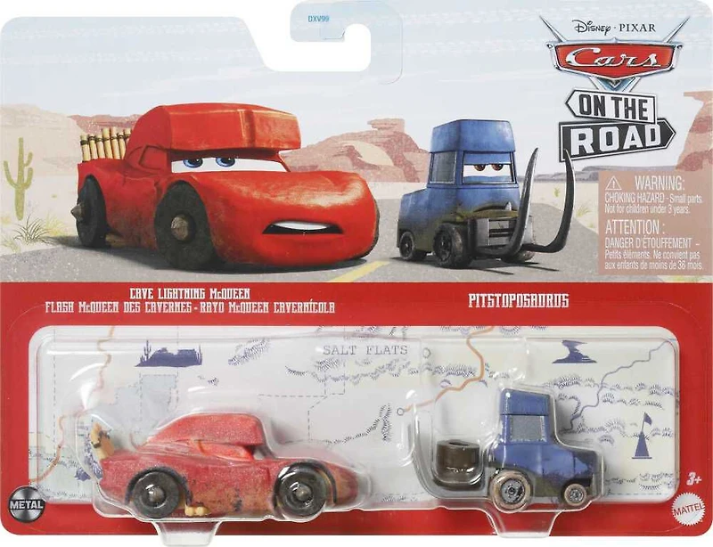 Disney and Pixar Cars 3 Cave Mcqueen & Dino Pitty 2-Pack Vehicles